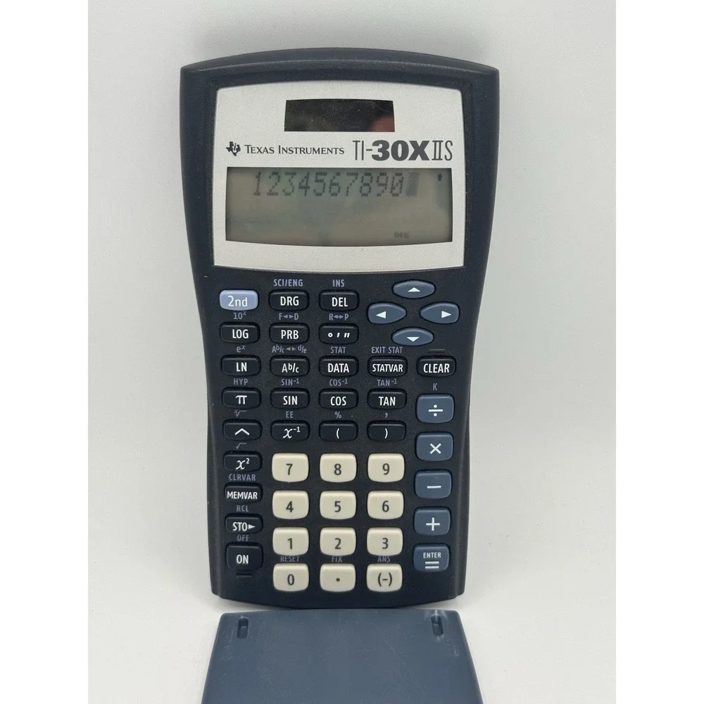 Texas Instruments TI-30X IIS Scientific Calculator Solar Powered TESTED/WORKS